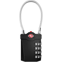 Gepäckschloss, 4-stellig, Zahlenschloss für Koffer, digitaler Code mit Öffnungsalarmanzeige.