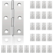 6 Stück Klapptischscharniere aus Edelstahl, Türscharniere, Edelstahl-Türscharniere, Möbelscharniere