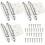 10er-Pack Schrankscharniere ohne Bohren 1