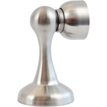 Magnetischer Türstopper aus Edelstahl mit Befestigungsmaterial für Boden oder Wand, 4,9 x 5,8 x 8,3 cm