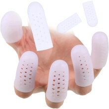 20er-Pack Silikon-Fingerschutz mit Löchern für Wunden, atmungsaktive Fingerabdeckungen für Fingerrisse, Ekzeme,