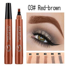 (A03) 4 Point Eyebrow Pencil Maquillajes Para Mujer Waterproof Liquid Eyebrow Pen Makeup Long Lasting Cosmetic Microblade Brow Pencil