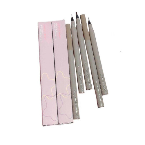 (Grey brown) Liquid Eyebrow Pencil Quick-Drying High Color Rendering Modify Natural Drawing Wild Eyebrow 2