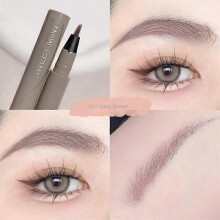 (Grey brown) Liquid Eyebrow Pencil Quick-Drying High Color Rendering Modify Natural Drawing Wild Eyebrow