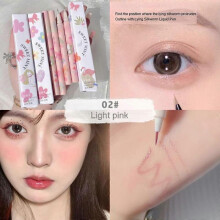 (C 02) 1PC Water Liquid Eyebrow Pencil Waterproof Long Lasting No Blooming Eyeliner Lying Silkworm