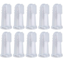 Set mit 4 weichen Silikonzahnbürsten