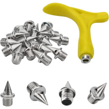 Athletik-Spikes aus Karbonstahl, 56 leichte 6,35-mm-Spikes, 0 Ersatzspikes