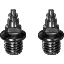 2er-Pack 7 mm leichte Carbon-Ersatzspikes für Laufschuhe für mittlere bis lange Distanzen, Schwarz
