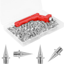 20er-Pack 6,35 mm Hartstahl-Lauf- und Cross-Country-Spikes mit Spike-Schlüssel