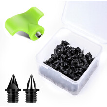 120 Stück 6,35 mm Track Spikes mit Spike-Schlüssel, Edelstahl-Ersatzspikes für Sprint-Laufschuhe