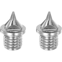 2er-Pack 3/16 Zoll Ersatzspikes aus legiertem Stahl für Sprint Short-Laufschuhe, Silber