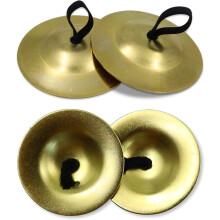 4Pcs Finger Becken 5,3 cm/2,1 zoll Bauchtanz Messing Becken Musical Instrument für Tänzerin