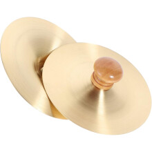Set mit 2 silbernen Fingerbecken aus Metall für Percussion