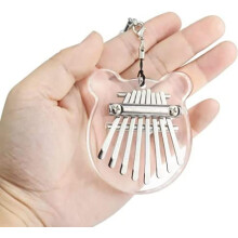 Stück Kalimba-Daumenklavier mit 8 Tasten, 12,7 x 15,2 cm, süße tragbare Kalimba-Marimba für Kinder, Erwachsene und Anfänger (Bär)