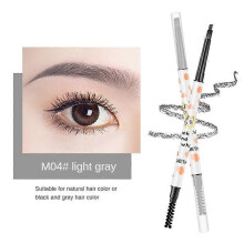 (M0490) Electric Eyebrow Pen Double Head Eyes Pen Extremely Fine Waterproof Anti Sweating Not Easy To Remove Makeup Rotating Eyeliner