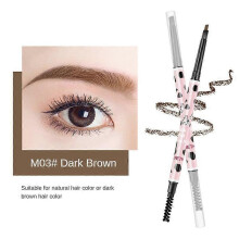 (M0390) Electric Eyebrow Pen Double Head Eyes Pen Extremely Fine Waterproof Anti Sweating Not Easy To Remove Makeup Rotating Eyeliner