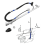 Antenna Kit Assembly with Antenna Ornament Nut Base Fits for 2