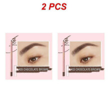 (Style C 2pcs) 1~5PCS Eyebrow Pencil Smooth Formula Black Brown Makeup Eyebrow Cosmetics Easy To Wear Easy To Apply Eyebrow Pencil Sweat-proof