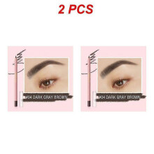 (Style D 2pcs) 1~5PCS Eyebrow Pencil Smooth Formula Black Brown Makeup Eyebrow Cosmetics Easy To Wear Easy To Apply Eyebrow Pencil Sweat-proof