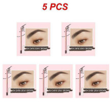 (Style D 5pcs) 1~5PCS Eyebrow Pencil Smooth Formula Black Brown Makeup Eyebrow Cosmetics Easy To Wear Easy To Apply Eyebrow Pencil Sweat-proof
