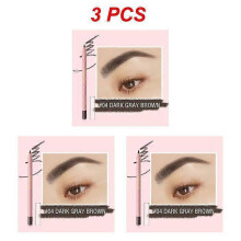 (Style D 3pcs) 1~5PCS Eyebrow Pencil Smooth Formula Black Brown Makeup Eyebrow Cosmetics Easy To Wear Easy To Apply Eyebrow Pencil Sweat-proof