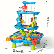 Large Water Table for Toddler, Sand Pit Water Play Tables Kids