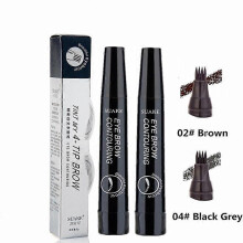 (03 2PCS) 2PCS Eyebrow Pencil Waterproof Liquid Eyebrow Pen Makeup Long Lasting 4 Fork Tip Brow Pen Cosmetic