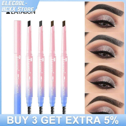 Double-headed Eyebrow Pencil Natural Long-lasting Waterproof Sweat-proof Automatic Eyebrow 1