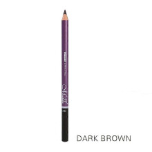 (B02 Dark Brown) 1Pcs High Quality Wooden Eyebrow Pencil Waterproof Sweat-proof Natural Shaping Eyebrow Pen Black Brown Color Rendering Lasting