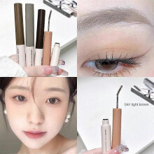 (B 04) PHOERA 5-Colors Double-headed Eyebrow Pencil Automatic Rotation Ultra-fine Eyebrow Pencil Waterproof Makeup Free Eye Cosmetics