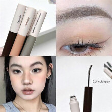 (B 01) PHOERA 5-Colors Double-headed Eyebrow Pencil Automatic Rotation Ultra-fine Eyebrow Pencil Waterproof Makeup Free Eye Cosmetics