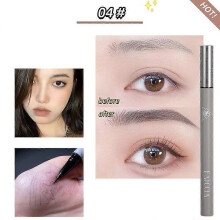 (B441) Eyebrow Tattoo Pen Waterproof 4 Points Eyebrow Pen Long Lasting Liquid Brow Pencil Natural Microblade Eyebrow Pencil Cosmetics