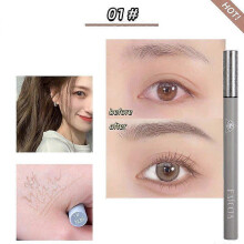 (B141) Eyebrow Tattoo Pen Waterproof 4 Points Eyebrow Pen Long Lasting Liquid Brow Pencil Natural Microblade Eyebrow Pencil Cosmetics