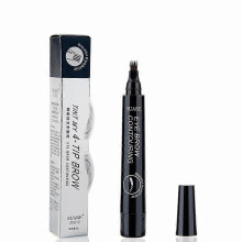 (01 Light Brown) 4 Color 3D Microblading Eyebrow Tattoo Pen 4 Fork Tips Fine Sketch Liquid Eyebrow Pencil Waterproof