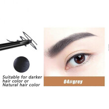 (A04 grey) Ultra Fine Eyebrow Pencil Double Head Brow Enhancers Makeup Waterproof Non-Fading Long-lasting Brown Tint Eyebrows Pen Cosmetics