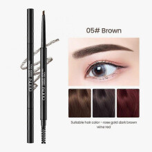 (D05 brown) Ultra Fine Eyebrow Pencil Double Head Brow Enhancers Makeup Waterproof Non-Fading Long-lasting Brown Tint Eyebrows Pen Cosmetics