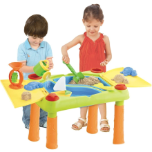 Kids Sand and Water Play Table Outdoor Water Activity Center