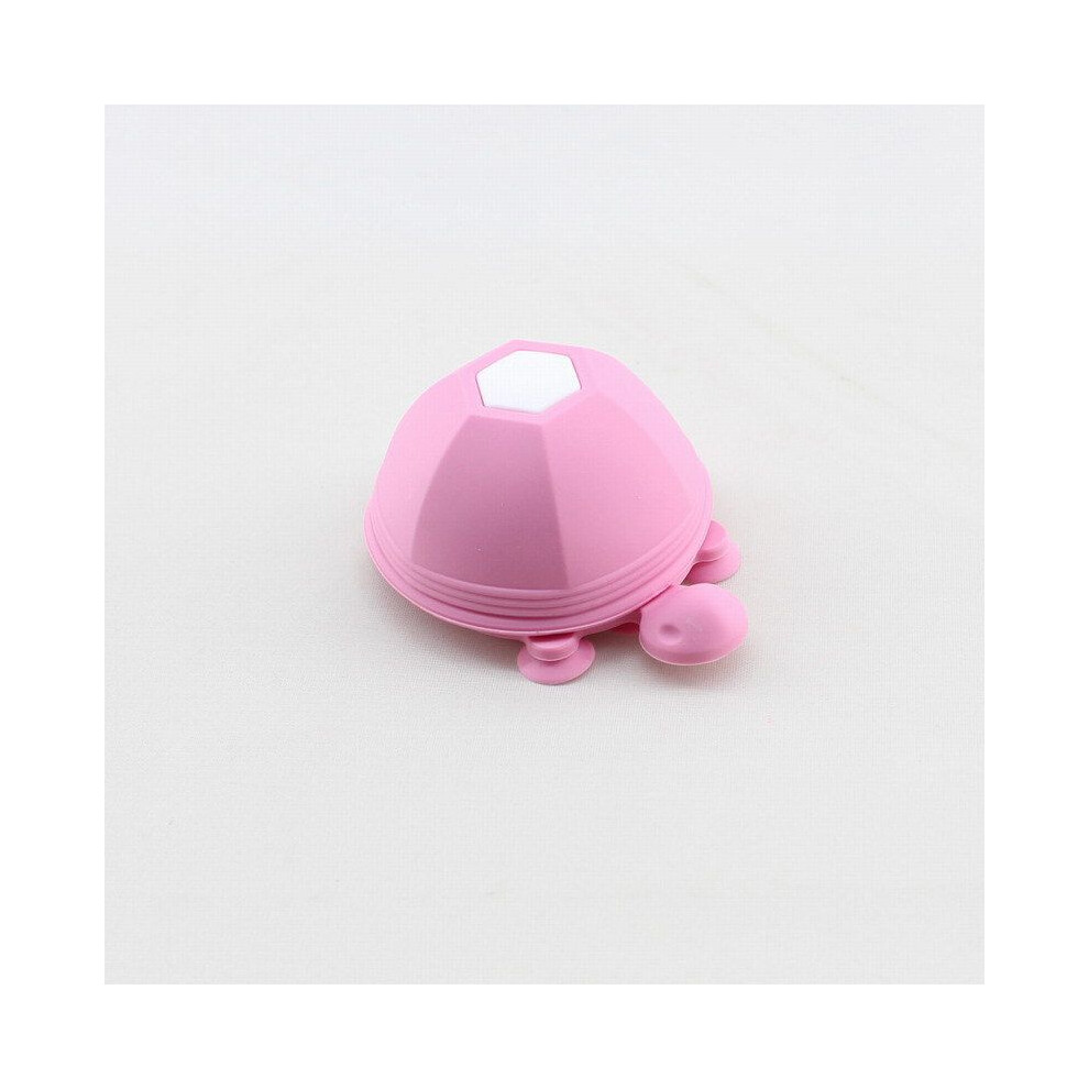 ( Pink)Neuf Mode Gel de Silice Téléphone Portable Accessoire Mignon Tortue Écouteur Câble Support