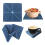 Folding Placemats, Insulation Mats, Tableware Coasters B 6