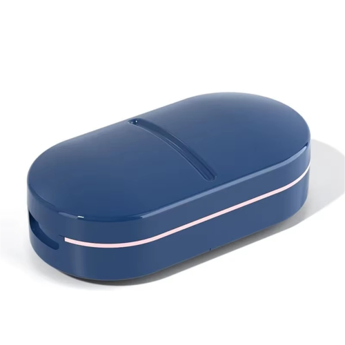 Coupe-médicaments portable avec rangement étanche B