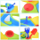 Sand and Water Table Set for Toddlers Multicolour Activity Play Table 4