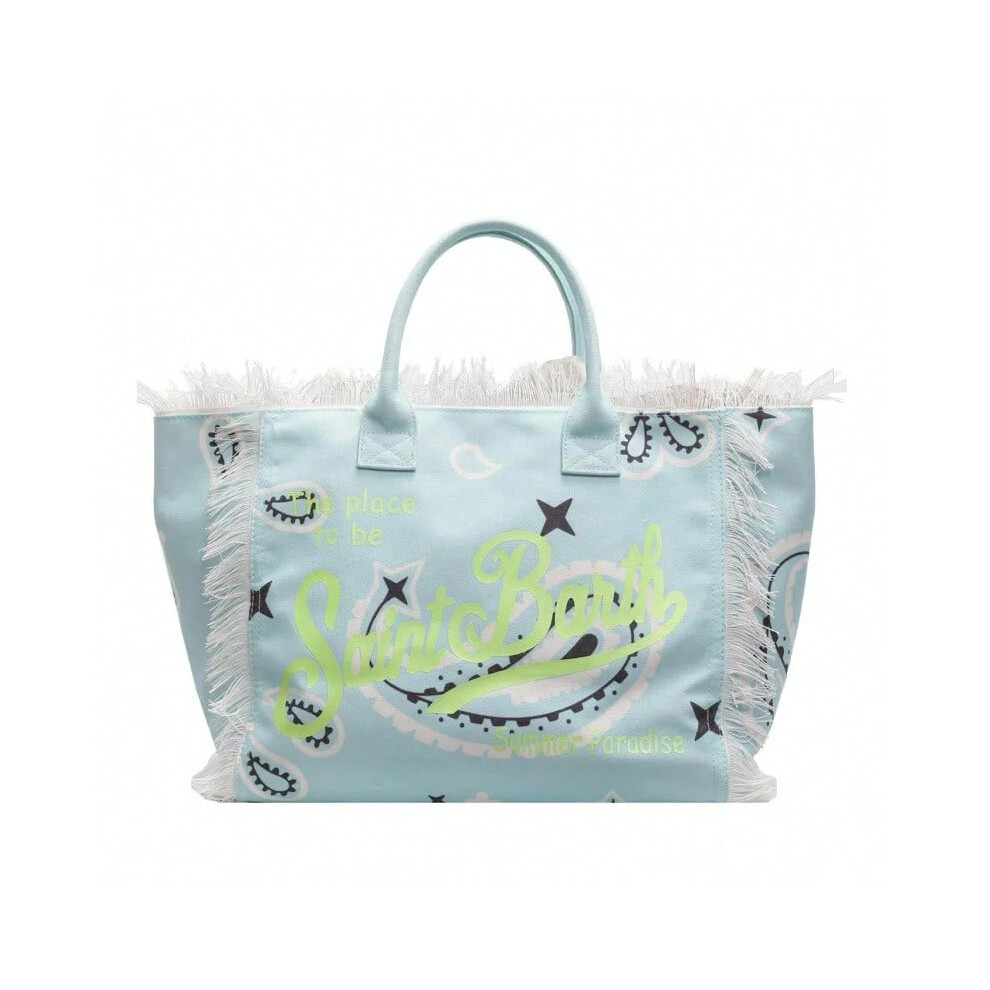 (H, 52x32x16cm) European and American Letters Tassel Canvas Bag Arge Capacity Handbags Travel Women Beach Tote Bag Fashion Casual Shopping Bags