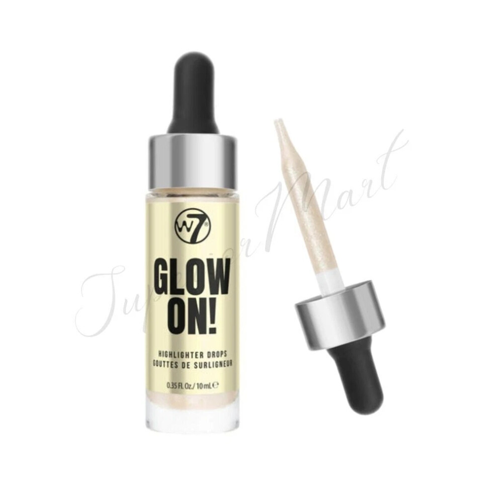 W7 Glow On Highlighter Drops Face Brightening Drops - Honeyed