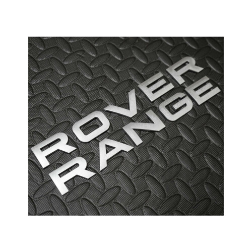 Matt Silver Range Rover Front Bonnet Emblem /Trunk tailgate Letters 2
