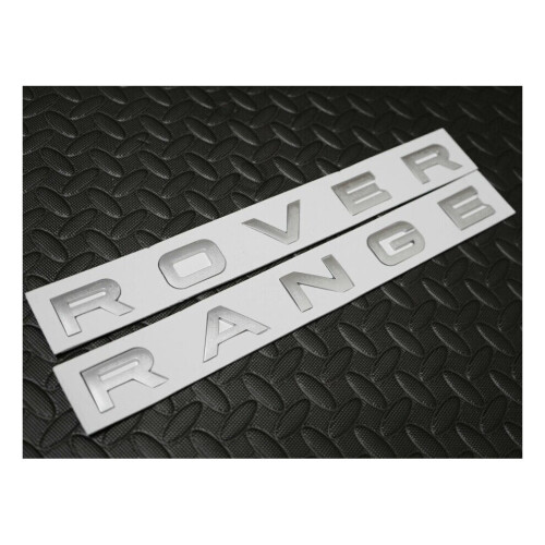 Matt Silver Range Rover Front Bonnet Emblem /Trunk tailgate Letters