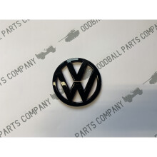 Emblema dianteiro VW Scirocco preto brilhante 09-13 Emblema de substituição 110 mm