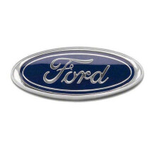 Grade dianteira Ford de 7 polegadas (17,5 x 7 cm) com emblema Ford - Azul