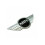 Chrom/schwarz Mini Cooper Abzeichen Front Motorhaube Heck Kofferraum Emblem 3