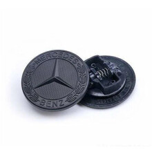 Schwarzes Mercedes Benz Motorhauben-Emblem für B C E S CLK AMG-Klasse 57 mm