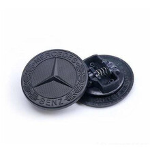 Musta Mercedes Benz konepellin tunnusmerkki B C E S CLK AMG Class 57mm